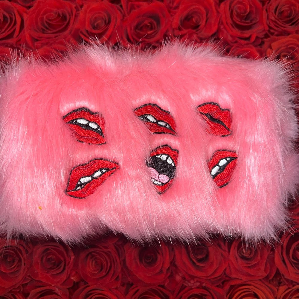 Faux Fur Cosmetic Bag